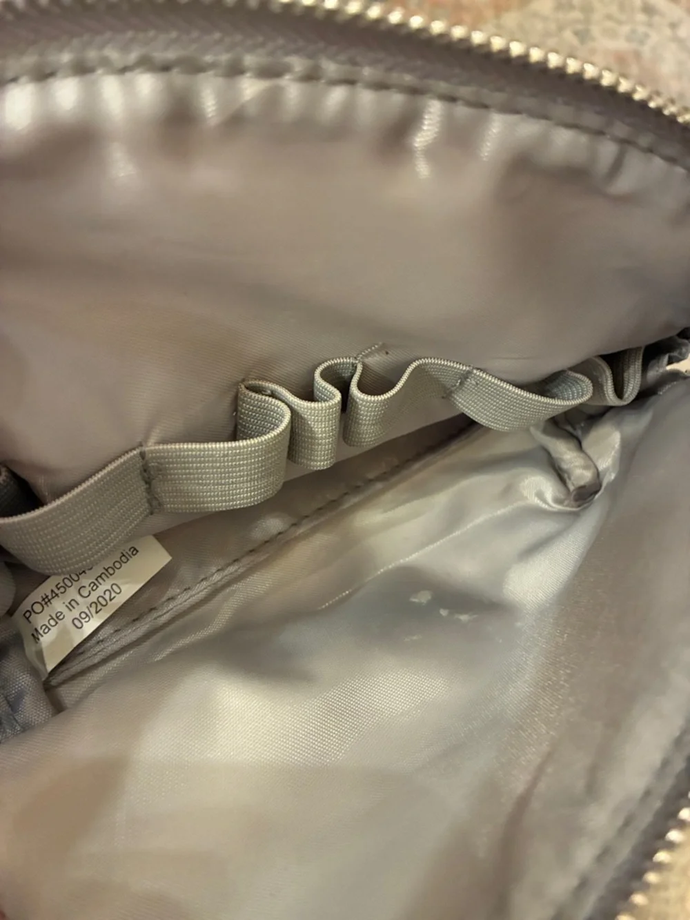 Pink Camouflage Quilted Cosmetic Pouch‎